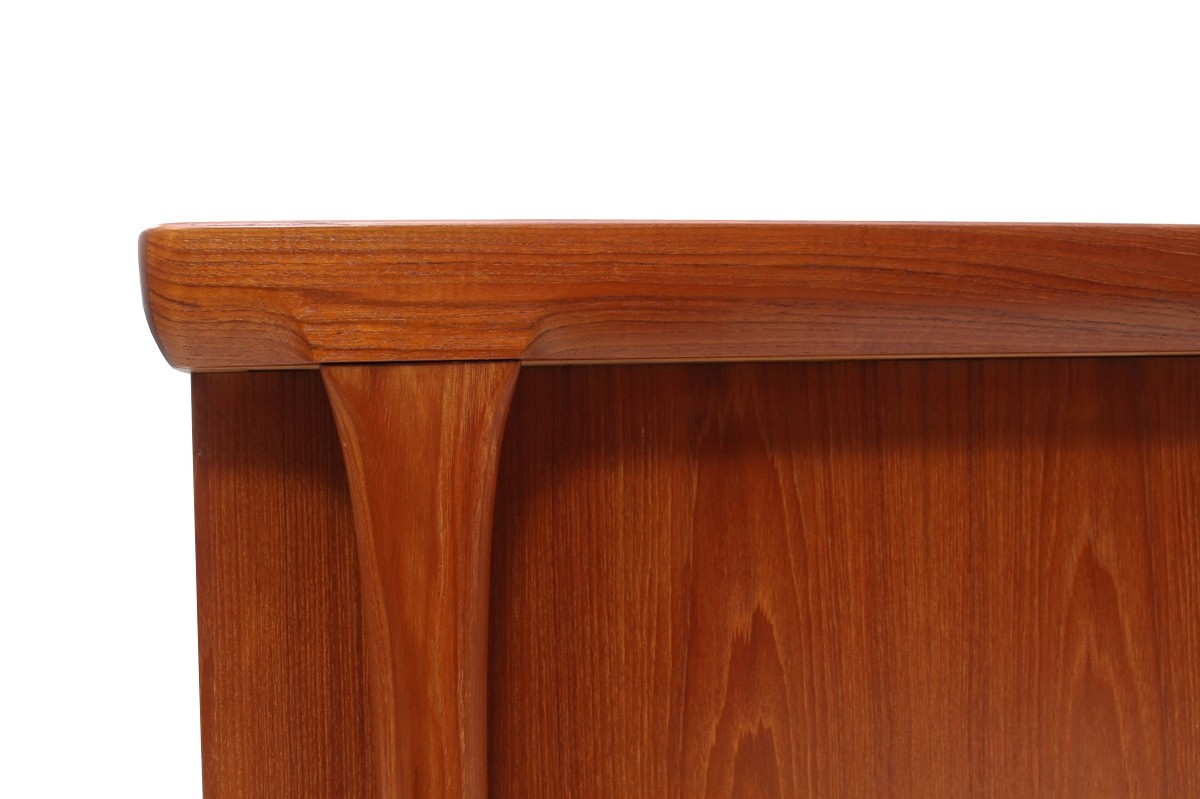 1960s Ib Kofod Larsen Teak Writing Table Faarup Mobler Denmark