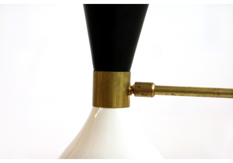 Lampe, Kronleuhter, Stilnovo, Arredoluce Style, Messing, 60er Jahre Look