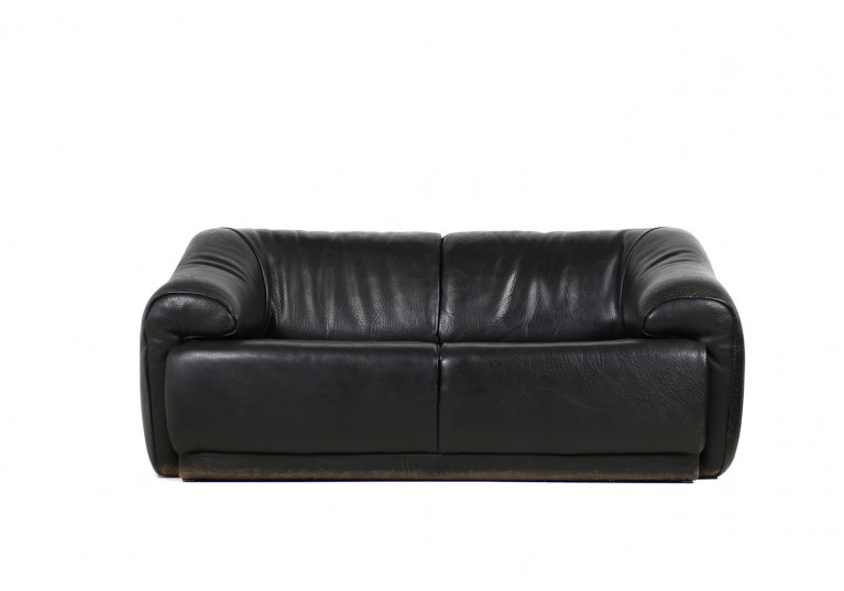 70er Lounge Leder Sofa, desede style, buffalo leather