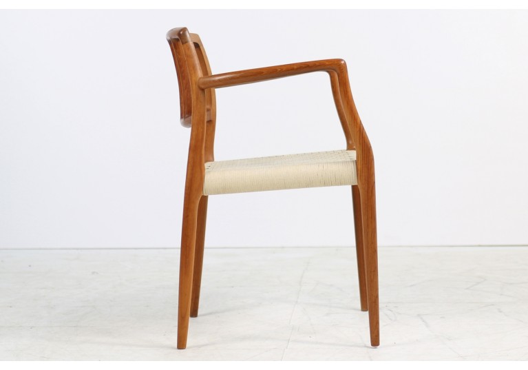60er Armlehnstuhl Stuhl Niels Möller Teak Mod. 66 danish modern design