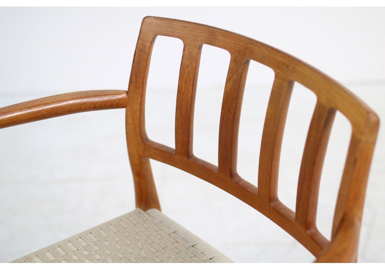 60er Armlehnstuhl Stuhl Niels Möller Teak Mod. 66 danish modern design