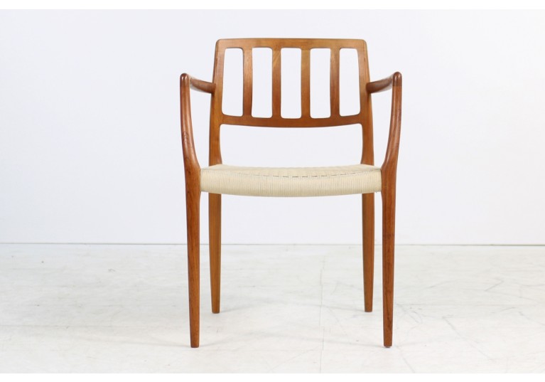 60er Armlehnstuhl Stuhl Niels Möller Teak Mod. 66 danish modern design