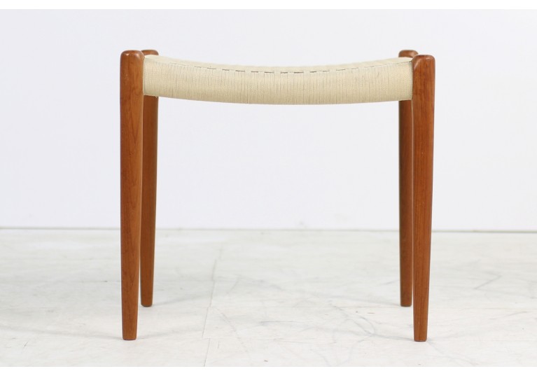 60er Teak Hocker, Niels Möller Mod. 80A danish modern design