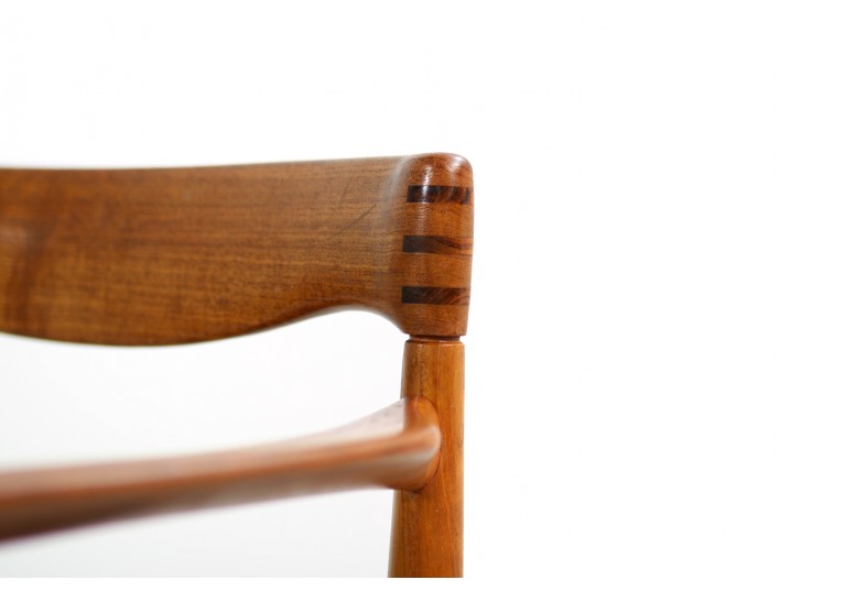 60er Stühle, H.W. Klein für Bramin Teak & Leder, armchairs