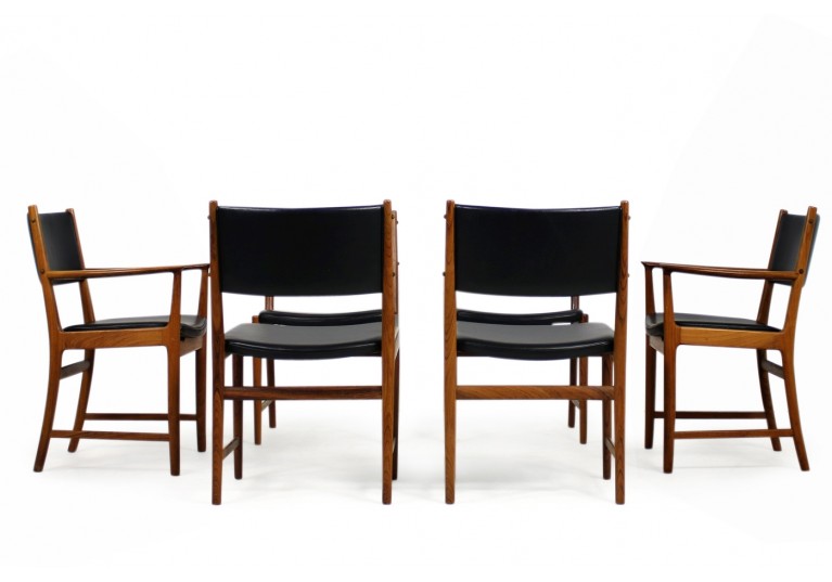 Set of 6 Rosewood Chairs Kai Lyngfeldt Larsen for Søren Willadsen