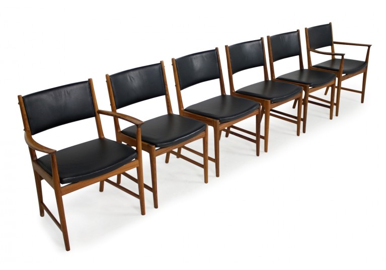 Set of 6 Rosewood Chairs Kai Lyngfeldt Larsen for Søren Willadsen
