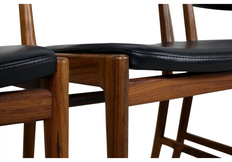 Set of 6 Rosewood Chairs Kai Lyngfeldt Larsen for Søren Willadsen