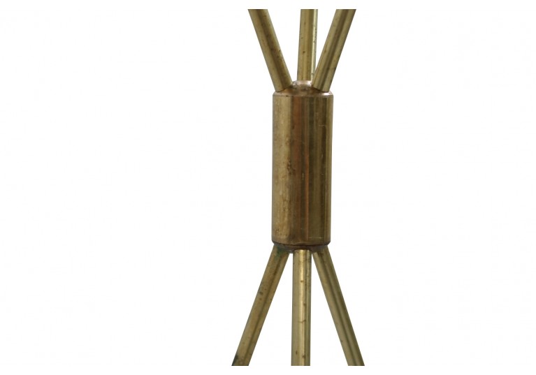 Tripod Lampe, Bodenlampe, Messing & Metall, Stilnovo Style, brass tripod floor lamp, 60er