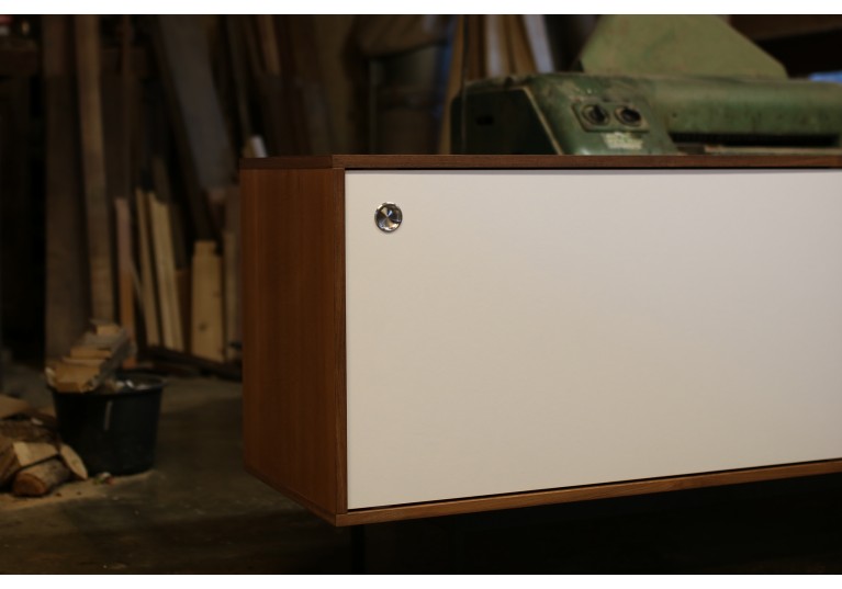 60er Teak Sideboard, Nathan Lindberg Design, Mid Century Modern, Florence Knoll George Nelson Style