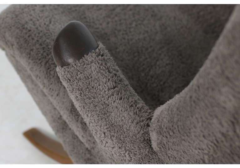 50er Sessel, organische Form, Papa Bear Lounge Chair, Sheepskin, 50er Sessel, Buchenholz