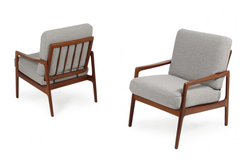 60er Teak Sessel, Lounge Chairs, Easy Chairs, Denmark, danish modern design 