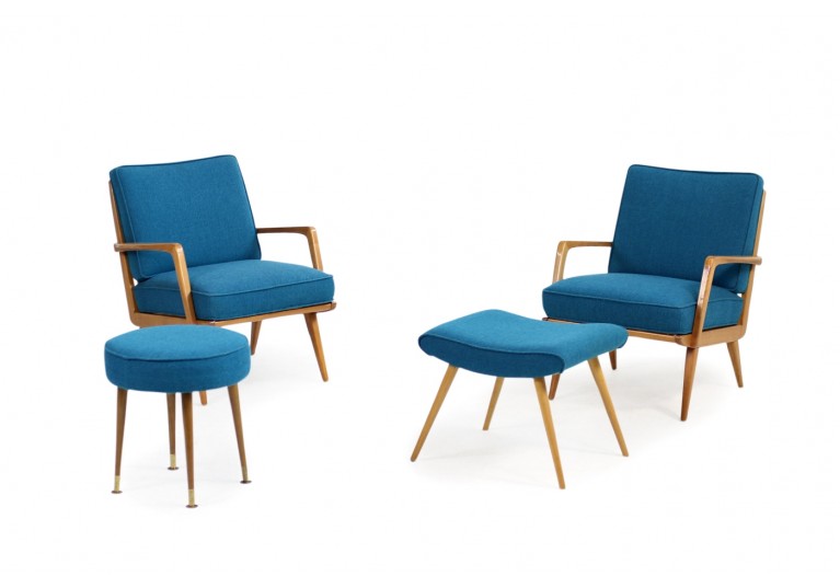 50er Daybed, Knoll Antimott, ES, Eugen Schmidt, Mid century modern, 60er, petrol, buche, extendable sofa 