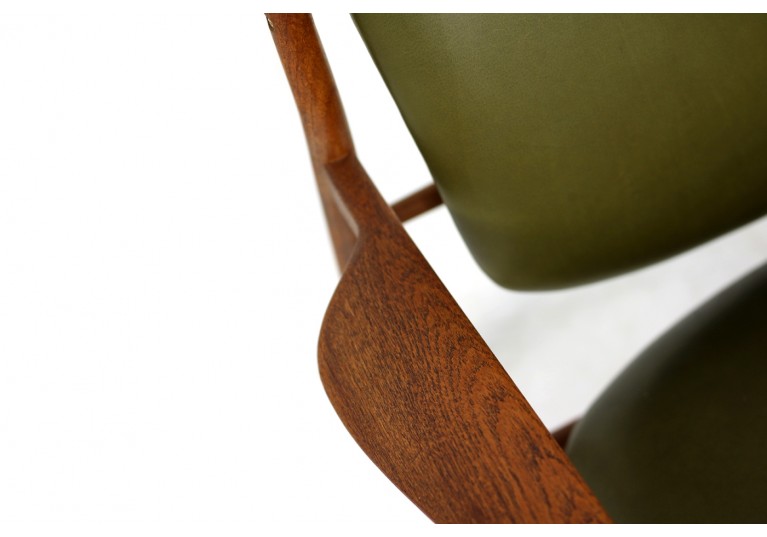 60er Teak Sessel, Finn Juhl 136 Easy Chairs, France & Son, Denmark, Lounge Chairs