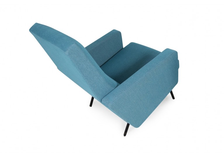 Pair of 1950s Lounge Chairs Joseph Andre Motte attrib. Mid Century
