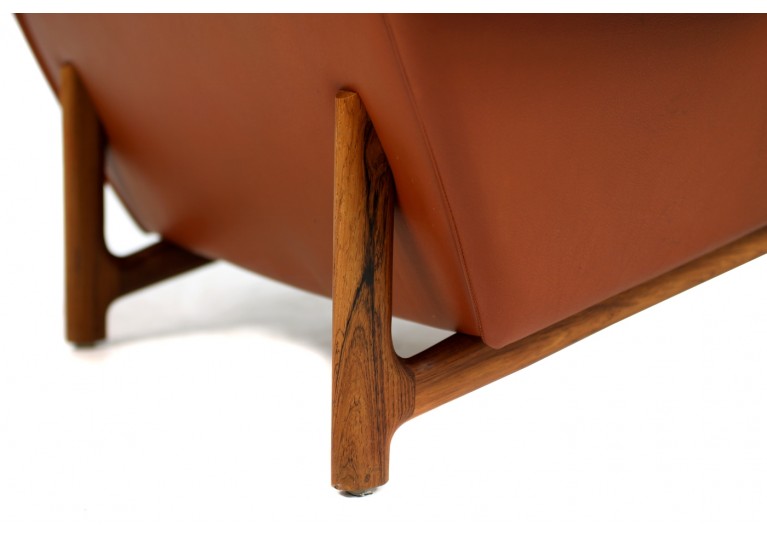 60er Leder Lounge Sessel, Kofod Larsen, Adam, Mogens Kold