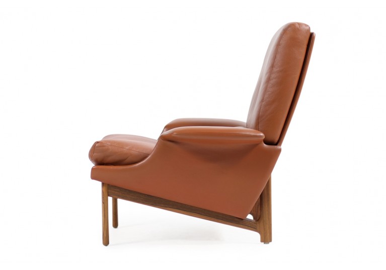 60er Leder Lounge Sessel, Kofod Larsen, Adam, Mogens Kold