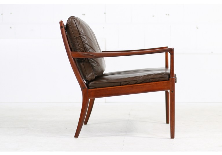 60er Sessel, Easy Chair, Ib Kofod Larsen, Leder, OPE Schweden