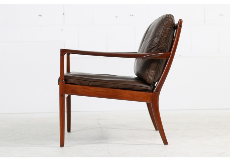 60er Sessel, Easy Chair, Ib Kofod Larsen, Leder, OPE Schweden