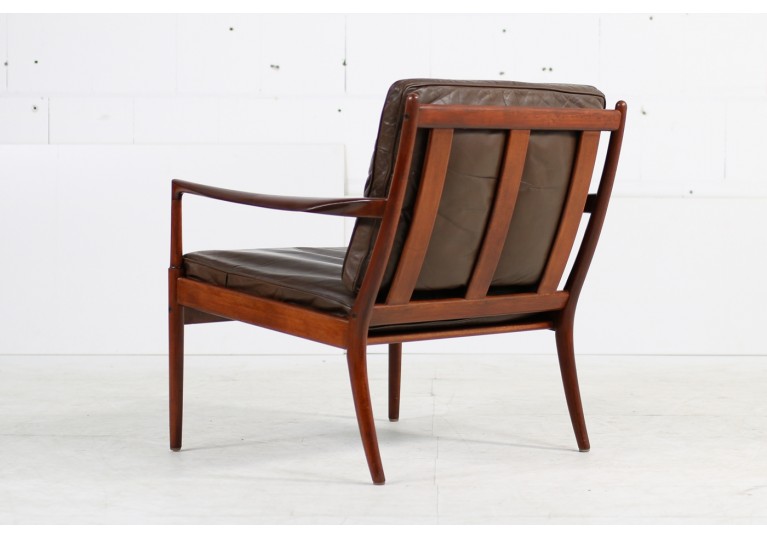 60er Sessel, Easy Chair, Ib Kofod Larsen, Leder, OPE Schweden