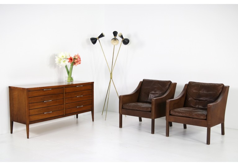 Borge Mogensen, 60er Sessel, 60er Leder, danish modern, Fredericia, Mogensen 2207
