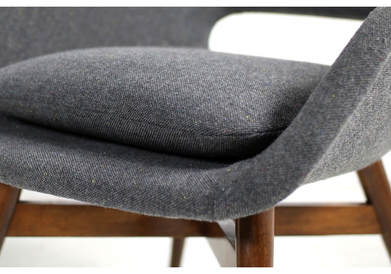 Beautiful Pair of 1960s Miroslav Navratil Chairs, New Upholstery