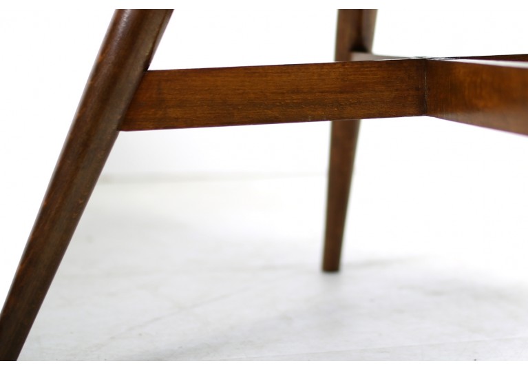Beautiful Pair of 1960s Miroslav Navratil Chairs, New Upholstery