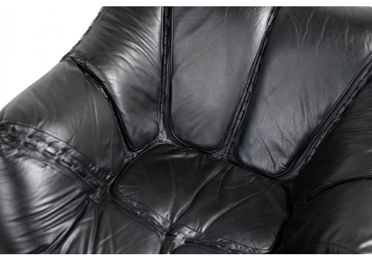 70er Sessel, Percival Lafer Ledersessel, Lounge Chairs, Brasilien