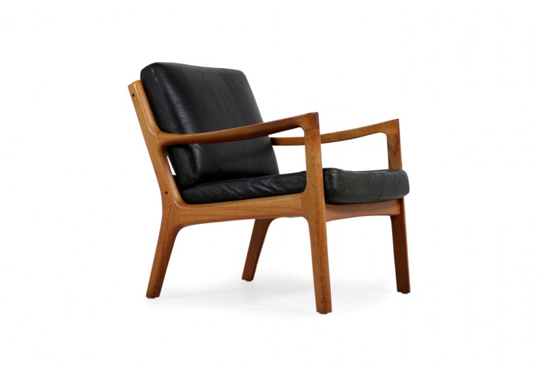 50er Sessel, Ole Wancher, Danish modern design, 60er Easy Chair, denmark, France & son, Teak, Leder