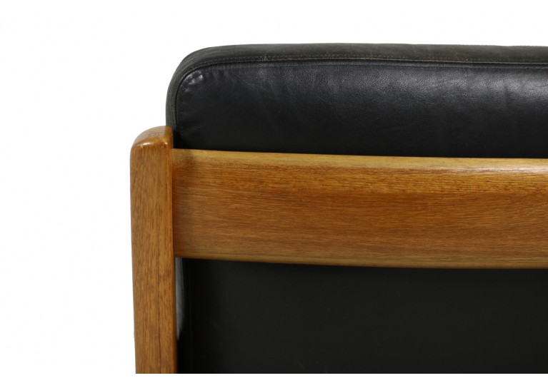 50er Sessel, Ole Wancher, Danish modern design, 60er Easy Chair, denmark, France & son, Teak, Leder