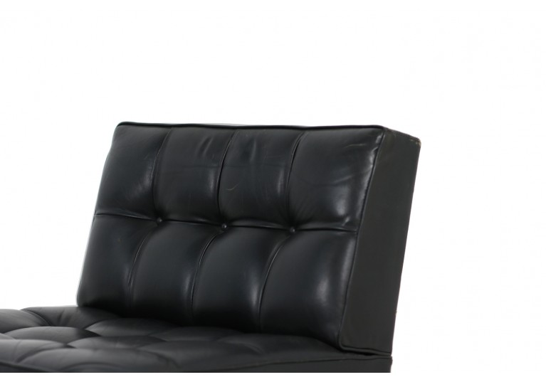 Pair of 1960s Johannes Spalt Constanze Leather Chairs Wittmann