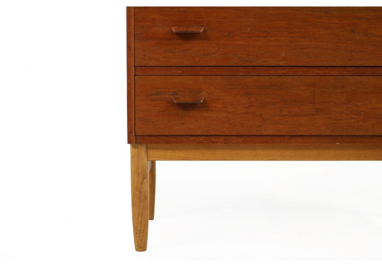 60er Teak & Eiche Kommode, danish chest of drawers, Poul Volther, FDB