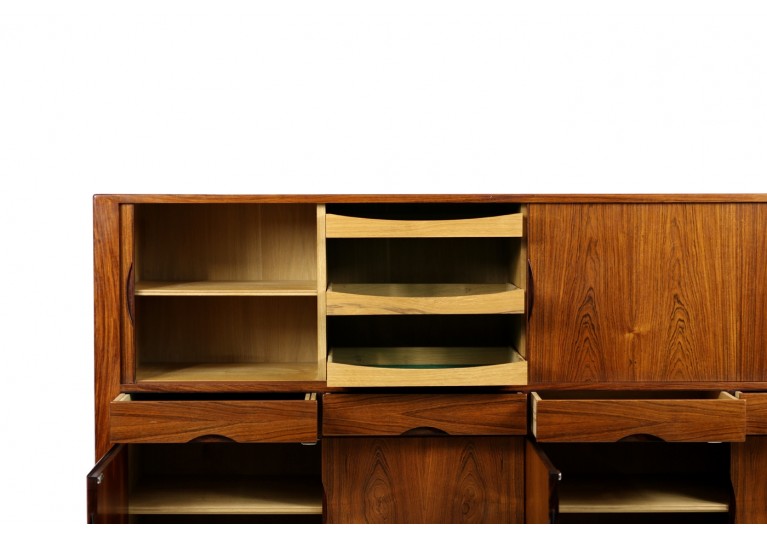 60er Palisander Sideboard, Highboard, Bar, Johannes Andersen, Hans Bech, Danish modern, 50er Jahre, Rosewood Cabinet