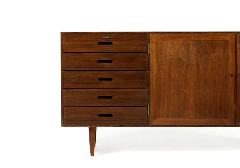 60er Sidboard Palisander, Kai Winding, Danish Moder Design, drawers, credenza