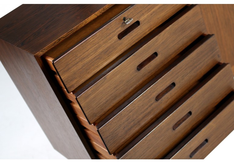 60er Sidboard Palisander, Kai Winding, Danish Moder Design, drawers, credenza