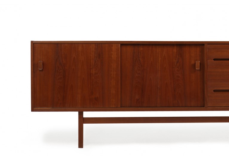 60er Teak Sideboard, Nils Jonsson Model Grand, Hugo Troeds, Schweden, 70er