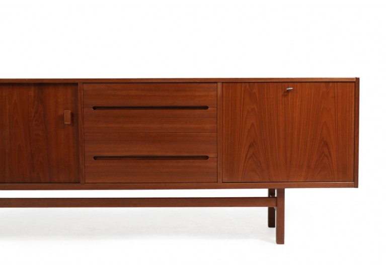 60er Teak Sideboard, Nils Jonsson Model Grand, Hugo Troeds, Schweden, 70er