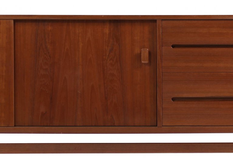 60er Teak Sideboard, Nils Jonsson Model Grand, Hugo Troeds, Schweden, 70er