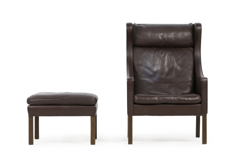 60er Wingback Sessel, Borge Mogensen, 2202 und 2204, Fredericia Denmark