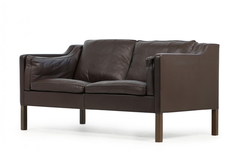 60er Sofa, Borge Mogensen Mod. 2212 Ledersofa, Fredericia Denmark