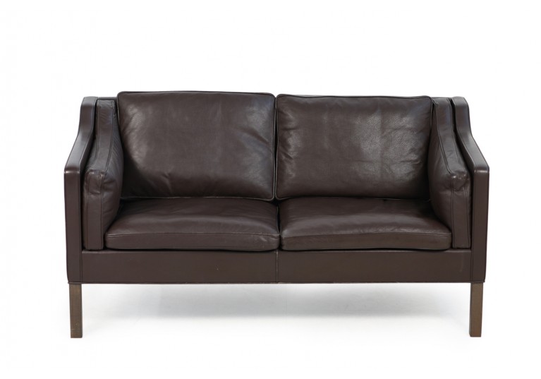 60er Sofa, Borge Mogensen Mod. 2212 Ledersofa, Fredericia Denmark