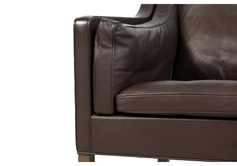 60er Sofa, Borge Mogensen Mod. 2212 Ledersofa, Fredericia Denmark
