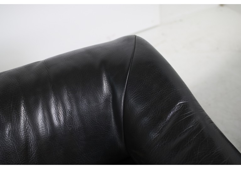 70er Lounge Leder Sofa, desede style, buffalo leather