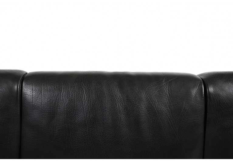 70er Lounge Leder Sofa, de sede style, buffalo leather
