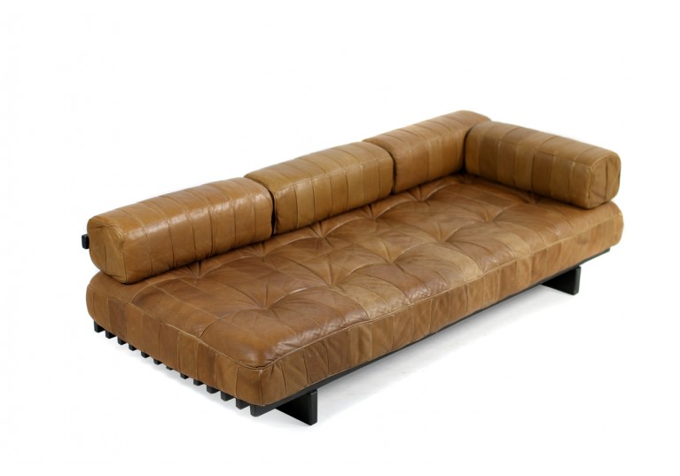 70er Leder Sofa, De Sede Daybed, DS 80