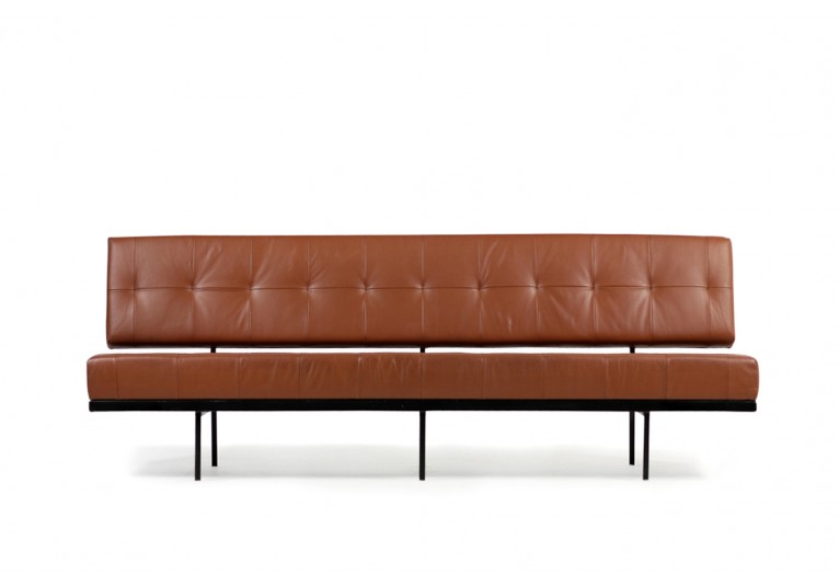 50er, 60er Sofa, Florence Knoll, daybed, Sofa, Leder