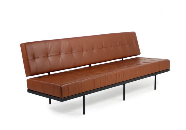 50er, 60er Sofa, Florence Knoll, daybed, Sofa, Leder