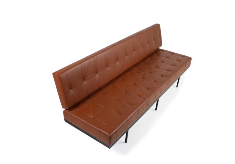 50er, 60er Sofa, Florence Knoll, daybed, Sofa, Leder