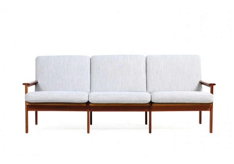 60er Teak Sofa, Illum Wikkelso, danish modern, 70er 