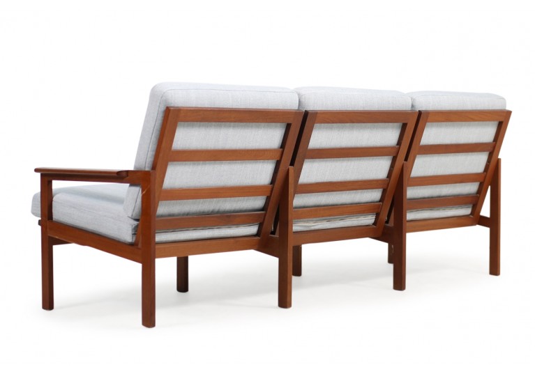 60er Teak Sofa, Illum Wikkelso, danish modern, 70er 