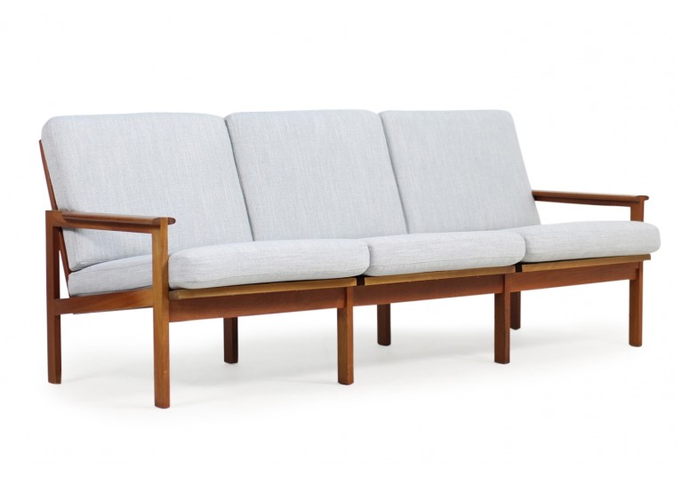 60er Teak Sofa, Illum Wikkelso, danish modern, 70er 